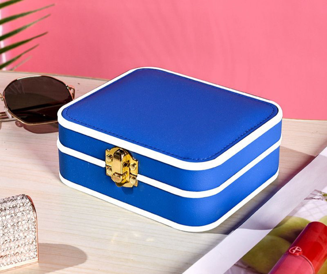 BLUE MED SIZED JEWELLERY BOX