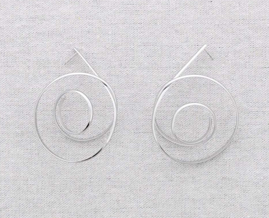 SPIRAL EARRINGS - SILVER