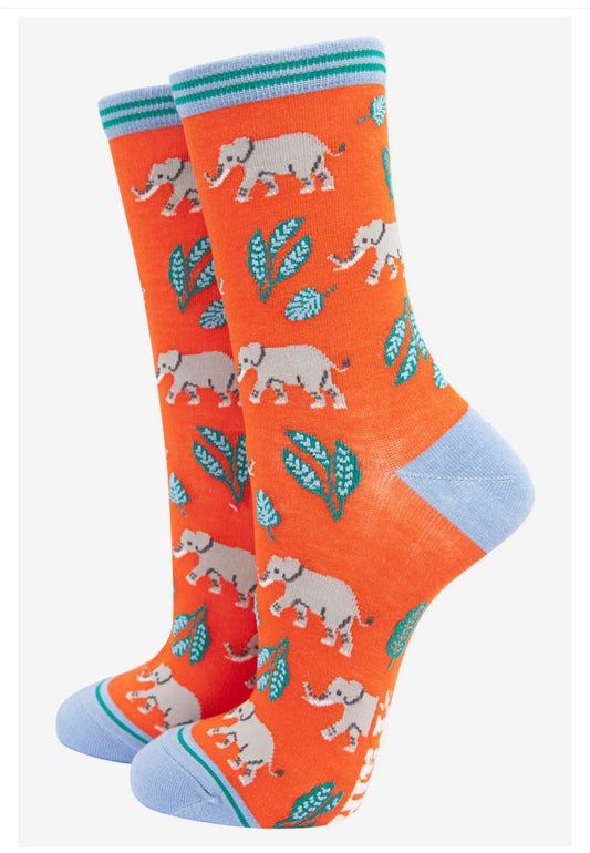 GIFT BOX SET - BAMBOO SOCKS ANIMAL TROPICAL