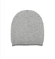 PLAIN KNIT BEANIE - GREY
