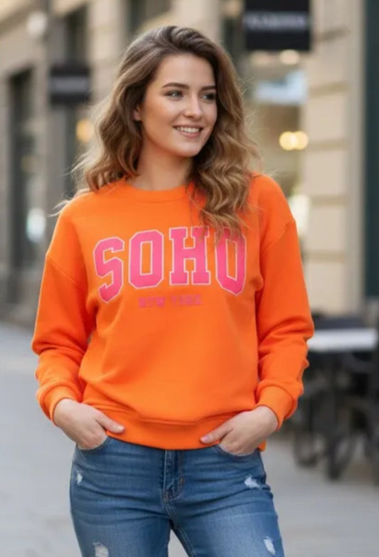 COTTON BLEND SOHO SWEATSHIRT- 10-16