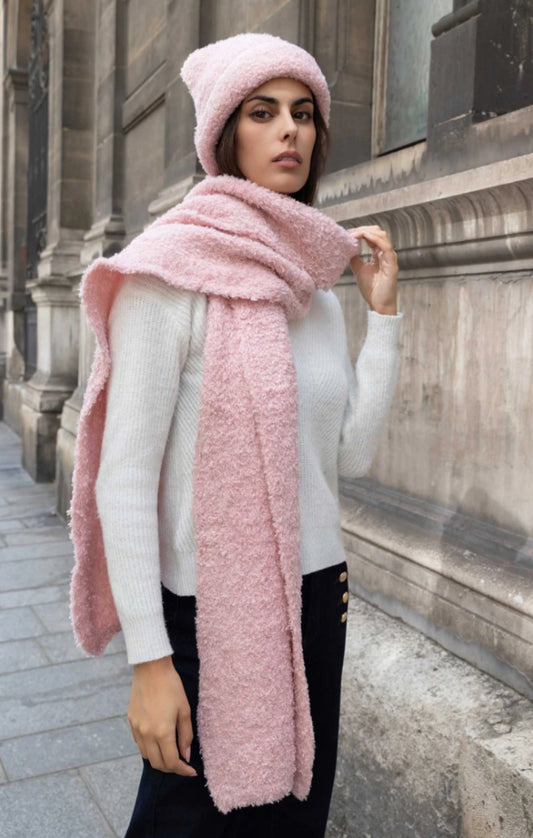 CHUNKY SOFT SCARF - PINK