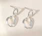 TWIST STUD EARRINGS- SILVER