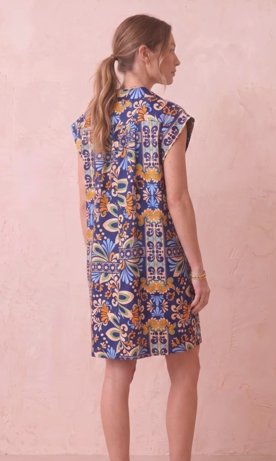 SHIRT COLLAR SHIFT DRESS - 10-16