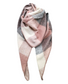 CHECK TRIANGULAR SCARF