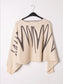 ABSTRACT BATWING KNIT - 10-16