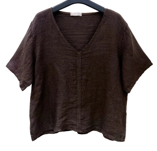 LINEN SEAM TOP - 8-14