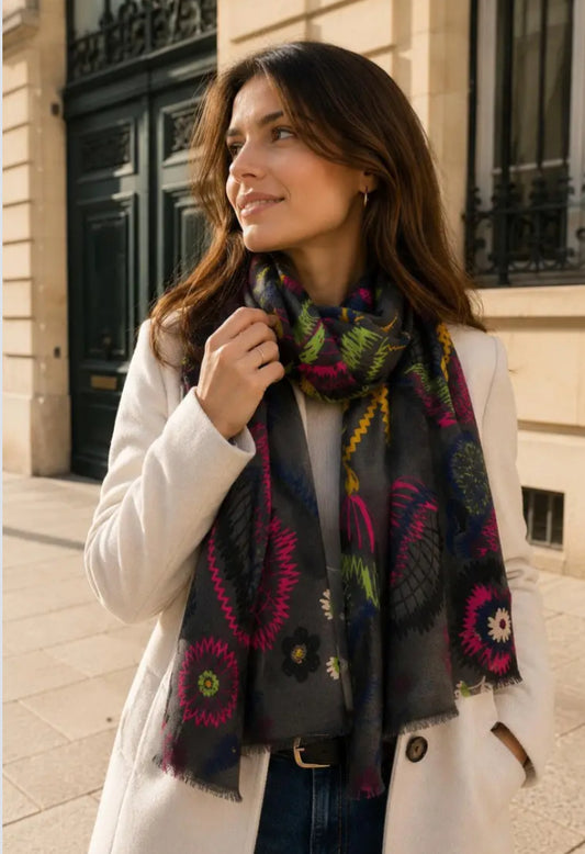 FLORAL PRINT SCARF