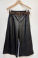 LEATHERETTE CROPPED PALAZZO - 10-16 - BLACK