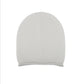 PLAIN KNIT BEANIE - CREAM