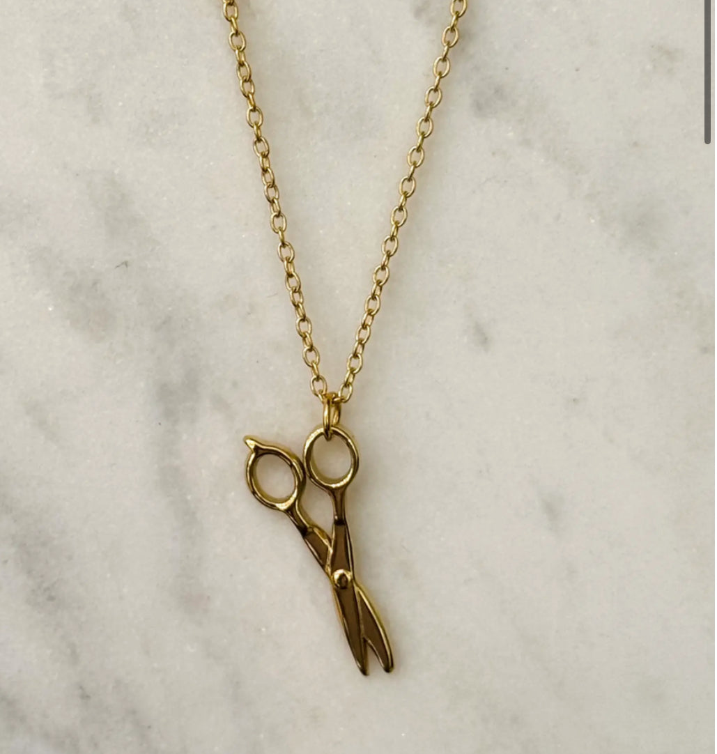STAINLESS STEEL SCISSORS NECKLACE
