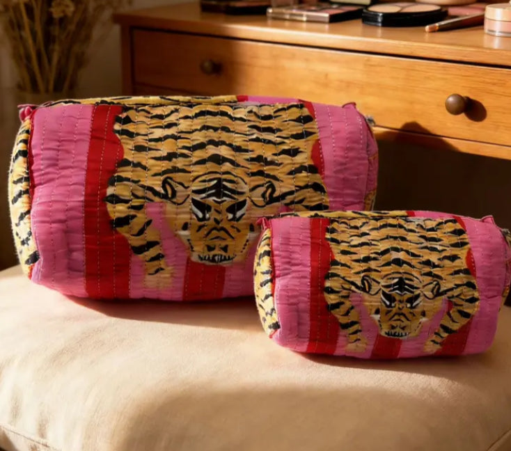 VELVET TIGER POUCH - 2 SIZES