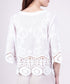 COTTON LACE DETAIL TOP - 8-14 - WHITE