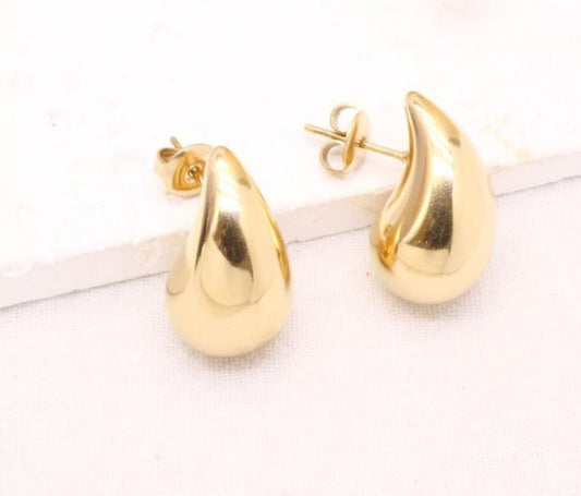 SMALL TEARDROP EARRINGS- GOLD