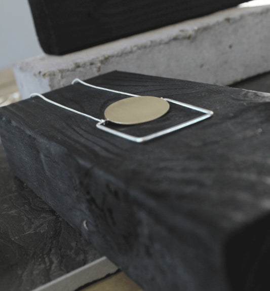 DNSK ADJUSTABLE SQUARE DOT NECKLACE