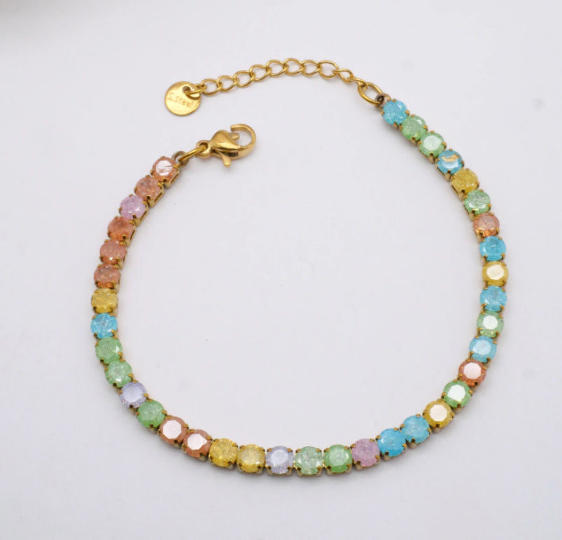 CUBIC ZIRCONIA BRACELET- MULTI