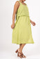 COTTON LAYERED DRESS - 8-12 - LIME