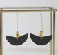 KAIKO - BLACK & BRASS EARRINGS