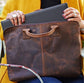 100% BUFFALO LEATHER 15inch LAPTOP CASE - HANDMADE IN INDIA