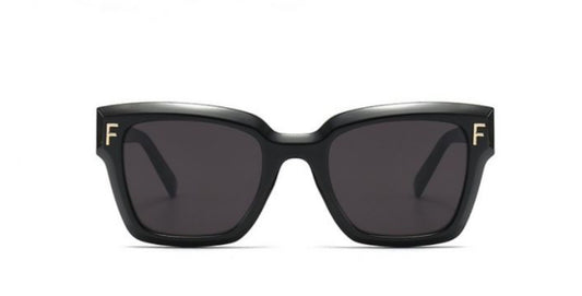 BLACK F LOGO SUNGLASSES