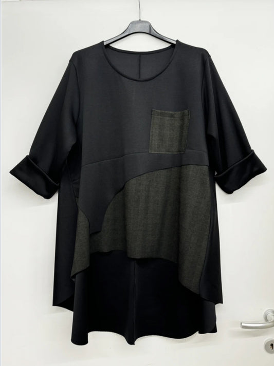 OVERSIZED POCKET TUNIC - 14-20 - KHAKI