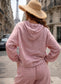 LINEN HOOD JACKET - 10-16 - PINK