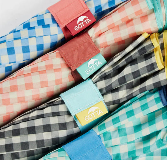 GINGHAM LONG UMBRELLA