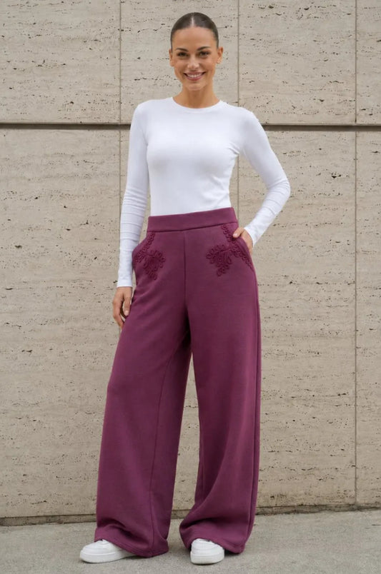 TAPEWORK JOGGERS - 10-16 - PLUM