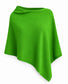 CASHMERE & MERINO WOOL BLEND PONCHO - GREEN