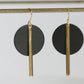 KAIKO - BLACK CIRCLE STATEMENT EARRINGS