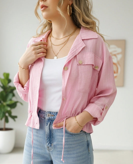 LIGHTWEIGHT JACKET - 8-14 - PINK