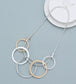 CIRCLES NECKLACE - MIXED METALS
