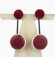 RESIN DROP STUD EARRINGS