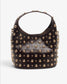 STUD CROSSBODY- CHOCOLATE