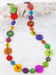 LONG WOODEN DISC NECKLACE