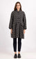 ABSTRACT PRINT SWING COAT - 10-14/16 - MONOCHROME