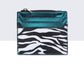 METALLIC ANIMAL PRINT CARD HOLDER