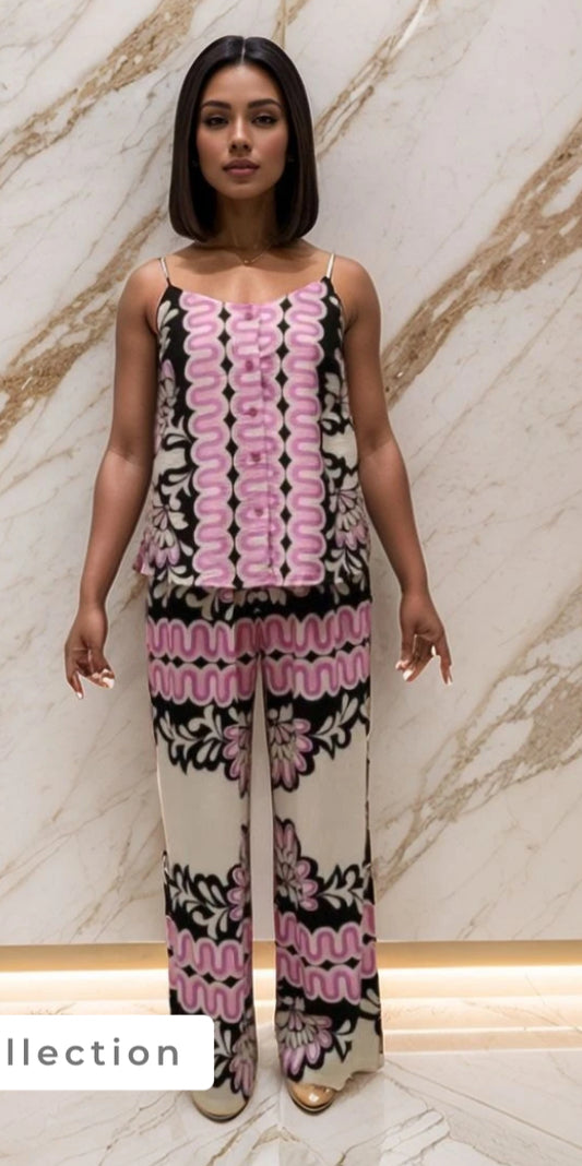 VEST & PALAZZO SET - S/M & L/XL - PINK