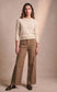 STRIPE COTTON PANTS - 10-14 - CAMEL