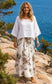 LINEN/COTTON 2 PCE DRESS & COVER UP - 10-16 - WHITE