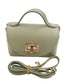 SMALL LEATHER CROSSBODY - KHAKI