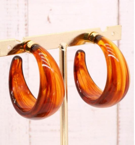 BROWN RESIN HOOPS