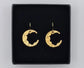 AURALINA BRASS CRESENT EARRINGS