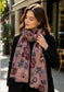 FLORAL FOIL PRINT SCARF