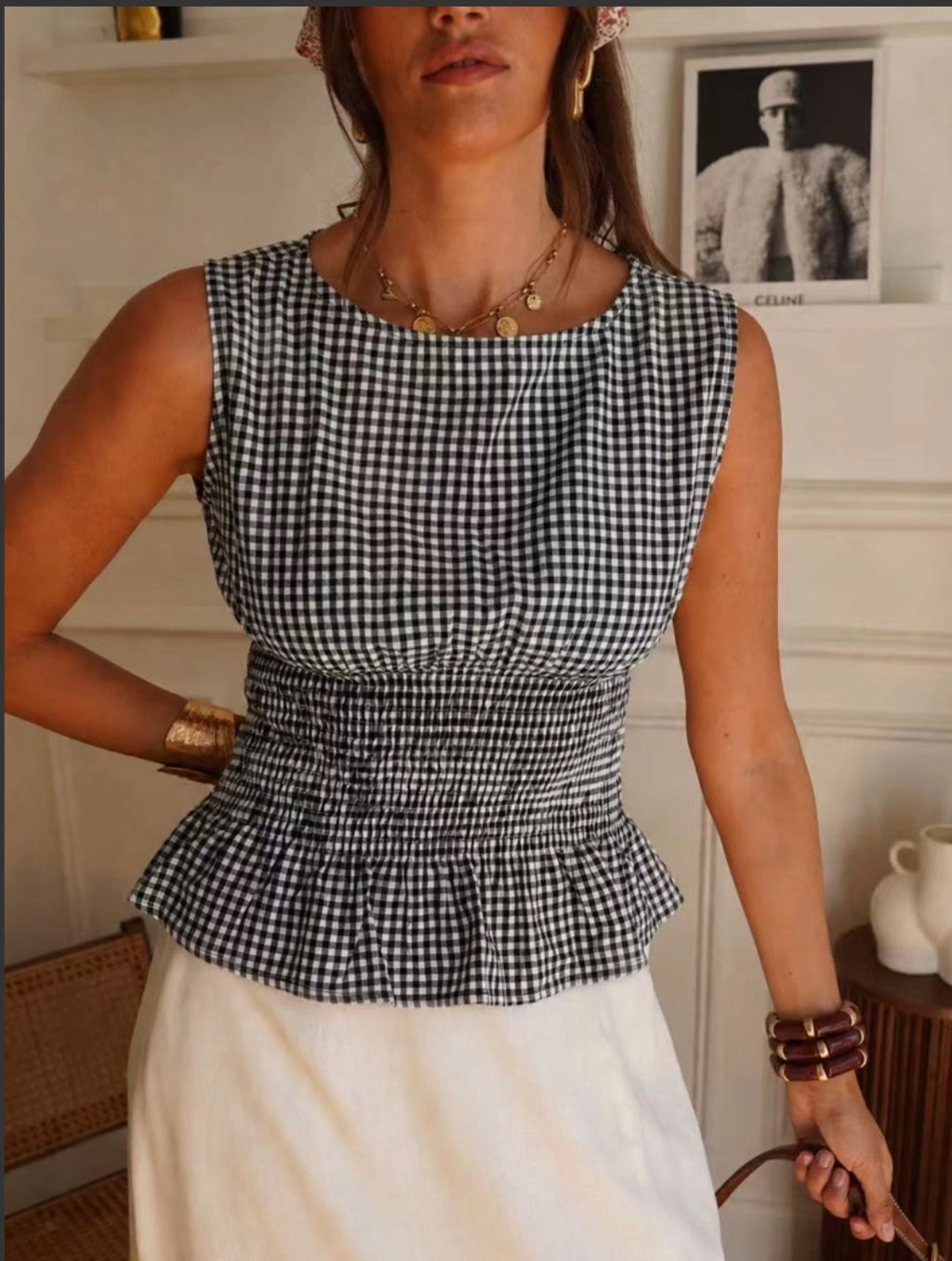 GINGHAM TOP - 12-14