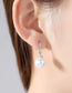 WHITE PEARL DROP EARRINGS WITH DIAMANTÉ DETAIL