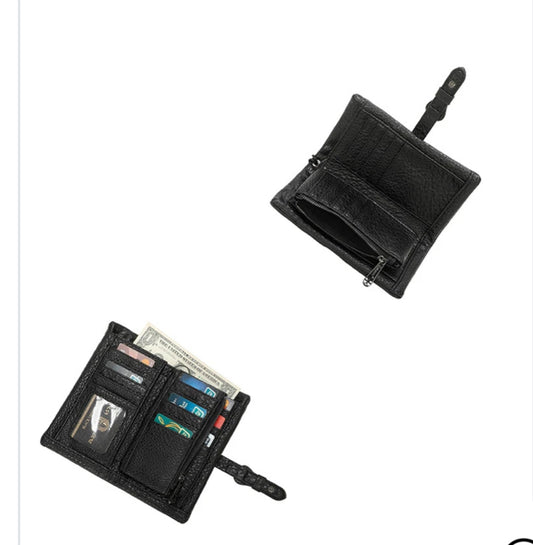 SOFT FOLDING WALLET - BLACK