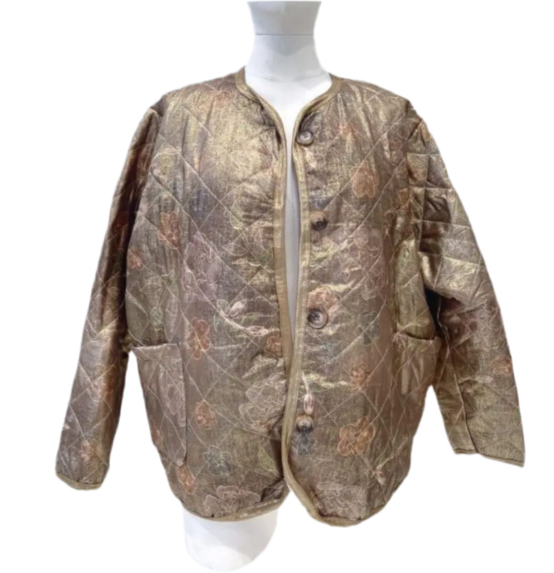 BRONZE METALLIC LIGHTLY PADDED JACKET - 12-16