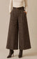 CHECK BELTED PALAZZO - 10-12 & 14-16 - CHOCOLATE