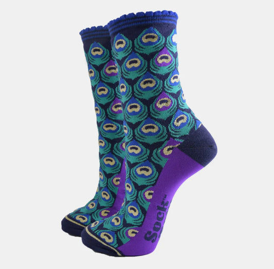 WOMEN’S PEACOCK SOCKS